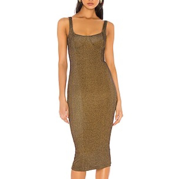 CAPULET Lola Bustier Bodycon Dress in Speckle